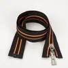 Novo Estilo Personalizado Não. Zíper de Nylon de Ponta Aberta com Borda de Tecido Elegante e Padrão de Bolinhas, Zíper de Vista para Jaqueta de Roupa de Alta Qualidade Atacado