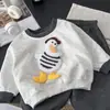 Conjunto de Bebé Primavera Otoño Pantalones de Manga Larga para Niños Camiseta Sudadera para Niño Pantalones Largos Talla Pequeña Mediana Conjunto de Dos Piezas Camiseta Básica de Algodón