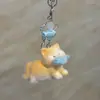 Colgante de Peluche con Dibujos Animados Flockado de Moda Encanto Linda para Bolso Correa de Teléfono para Pareja Regalo Al Por Mayor