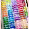 Caja de Almacenamiento para Perler Beads Caja Transparente con Compartimentos Organizador de Perler Beads Compartimento Botellas Pequeñas Almacenamiento de PVC con Tapa 221 Colores Botellas con Compartimentos