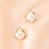 Aretes de Perlas Barrocas Retro con Borlas de Forma Especial para Mujer, Aretes de Rombos con Aguja de Plata, Elegantes y Lujosos