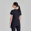 Novo Conjunto de Uniforme de Enfermagem de Manga Curta de Comércio Exterior para Mulheres, Roupa de Trabalho, Roupa Cirúrgica de Isolamento, Personalizável