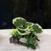 Nuevas plantas acuáticas de madera flotante artificial para paisajismo de acuarios, decoraciones de plantas verdes para acuarios, suministro transfronterizo