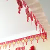 Habitación de Boda Arreglo Festivo Cortina Feliz Techo Personajes Felices Sala de Estar Decoración Colgante Flor de Doble Felicidad Pared de Flores Suministros de Boda