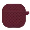 Adecuado para Apple AirPods 4 Audífonos Bluetooth Inalámbricos Estuche Protector de Silicona Anti-Caída Patrón Tejido Estuche para Audífonos Grueso