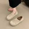 Zapatos de Algodón Nuevos Sencillos Cómodos Zapatos Calientes Con Forro de Terciopelo Ropa Exterior Estilo 2026 Zapatos de Invierno Postparto Slip-On Suela Plana