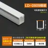 Perfil de aluminio para tira de luz LED montado en superficie empotrado aleación de aluminio ranura para tarjeta de tira de luz en forma de U empotrado gabinete de vino vitrina techo