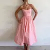 Vestido de Verano para Mujer, Estilo Casual Elegante de Hadas, Lujoso de Gama Alta, Transfronterizo Europeo y Americano, con Tirantes, 2025