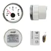 Medidor de Nível de Óleo Universal 52mm Medidor de Combustível para Modificação de Veículo e Barco Luz de Fundo Dupla Cor 12V/24V