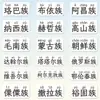 Nombres de Grupos ÉtnicosPrimer Grado 56 Nombres de Grupos Étnicos con Pegatinas de Caracteres Pinyin Pegatinas de Reconocimiento de Grupos Étnicos Minoritarios