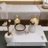 Salão de Beleza Recipientes e Pratos para Óleos Essenciais, Potes Pequenos de Cerâmica para Óleos Essenciais, Frascos Dispensadores, Conjunto de Bandejas, Ferramentas e Suprimentos