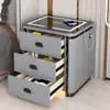 Mesa de Cabeceira Inteligente com Cofre Integrado, Novo Modelo 2026 para Uso no Quarto, Cofre Pequeno Que Não Pode Ser Movido, Antifurto