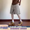 Bermudas Casuais para Homens, Estilo Fino de Verão, Marca da Moda, Caimento Solto, Estilosas, Bermudas de Praia Frescas, Calças Esportivas Frescas