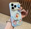 Capa de Celular Suporte Maruko Shin-chan Compatível com Celular Apple 17promax iPhone 18 Huawei Janela de Coração