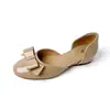 Zapatos planos para mujer estilo francés con lazo y punta redonda, nuevo modelo de verano 2026, zapatos planos de noche sin cordones