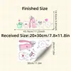 Br4696C Adesivos de Parede Temáticos de Desenho Animado Fofo para Proteção dos Dentes para Pia de Banheiro e Área de Lavar de Crianças Adesivos de Parede Decorativos