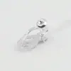 Accesorios para pendientes hechos a mano DIY al por mayor sin agujero en la oreja clip triangular indoloro retención de color convertidor de clip para oreja de oro de 18K