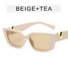 Gafas de sol de gelatina con montura pequeña, nuevas gafas de sol cuadradas de moda europea y americana, gafas de sol retro personalizadas de celebridades de Internet