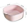 Cesta de Drenaje de Plástico Extra Grande Engrosado de Aspecto Alto Cesta de Almacenamiento Multifuncional para el Hogar Cesta para Lavar Verduras