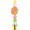 Accesorios decorativos de bolígrafo de Navidad transfronterizos, llavero de cuentas tridimensional de goma suave de PVC, accesorios pequeños de cuentas para bolígrafo de doble cara