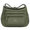 Bolsa de maternidad de nylon multicapa de gran capacidad para comercio exterior transfronterizo, bolsa de hombro cruzada casual, impermeable, a la moda, simple