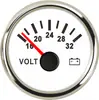 Modificación para RV Voltímetro 24V 12V Coche Barco Camión Diámetro 52mm Esfera con Aguja Pantalla Digital Blanca Negra