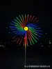 Luzes de Fogos de Artifício Digitais de LED Moinho de Vento Luminoso Luzes de Rua Impermeáveis ao Ar Livre Iluminação de Rua Quadrada Luzes de Fogos de Artifício Decorativas para Paisagem