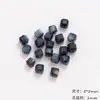 Nuevas Cuentas Espaciadoras Versátiles de Piedra Natural Accesorios para DIY Moda Cuentas Sueltas Cuentas para Hilo Cuentas Agrietadas Materiales para Pulseras