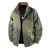 Chaqueta de Trabajo Nueva de Primavera para Hombre, Chaqueta Holgada con Cuello Alto, Chaqueta Casual de Marca Moderna para Hombre