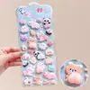 Bumbunzinhos fofos de animais 3D adesivos bolha desenho animado panda coelho adesivos squishy adesivos decorativos DIY para cadernos
