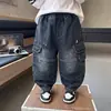 Jeans para Niños Otoño 2026 Nuevos Elegantes Pantalones Banana Sueltos para Niños Pantalones Casuales para Bebé Primavera y Otoño Modernos