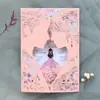 Cartão de Cumprimentos Dia dos Namorados Menino e Menina com Renda Convite de Casamento Cortado a Laser Casamento Europeu Convite de Rosa