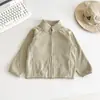 Valle del Viento 2026 Otoño Nueva Llegada: Chaqueta para Niños a Prueba de Viento Versátil con Forro Interior Cálido Multicolor en Terciopelo Oli
