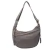 Nova Bolsa de Ombro Versátil para Viagem Crossbody de Nylon Lavado Enrugado Retrô Casual Leve Bolsa Bolinho
