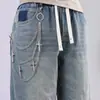 Joias Transfronteiriças Europeias e Americanas, Correntes de Calça Multicamadas com Unhas Cruzadas Modernas e Personalizadas, Acessórios Versáteis de Corrente Pendurada em Jeans Estilo Hip-Hop