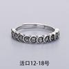 Plata tailandesa dinero mucho corazón en anillo de dinero retro tiempo para correr cobre anillo abierto fabricantes al por mayor