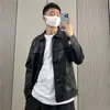 American Retro Biker Suit Puleather Trendy Brand Jacket Masculino e Feminino Outono e Inverno High-end Sense Fried Street Heavy Industry Baseball Suit Jacket