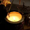 Taza de Vela Aromaterapia con Aceite Esencial de Hierro Forjado 7.5cm Linterna Giratoria Vela de Incienso sin Humo Regalo Souvenir