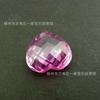 Fabricantes de Wuzhou gema artificial de color en forma de corazón 3*3-12*12 piedra suelta circonita accesorios para manualidades