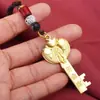 Llavero Zodiaco bóveda abierta año de nacimiento colgante llave dorada remolque para bolso de hombre y mujer adornos para llavero transfronterizo