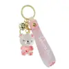 Llavero de oso de color gelatina de dibujos animados creativo con esmalte, muñeco de personalidad, colgante estilo Ins para bolsa, regalo pequeño al por mayor