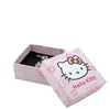 Caixa de Papelão Gato Kt Acessórios de Gato Caixa de Embalagem Rosa Desenho Animado Fofo Conjunto de Caixa de Presente de Joias para Crianças Atacado