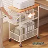 Estante de almacenamiento para impresora, debajo del escritorio, de pie, carrito pequeño, multicapa, organizador de archivos móvil para uso en oficina