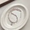 Collar de Perlas Azucaradas Rosa Manta para Mujer 2026 Nuevo Estilo Lujo Ligero Nicho Cadena de Suéter de Gama Alta Cadena para Clavícula Accesorio
