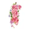 Estoque Pronto do Fabricante Atacado Adesivos de Tatuagem Flor Rosa Sexy para Clavícula Adesivos de Tatuagem à Prova d'Água