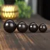 Bolas de Mano de Palo de Rosa, Sándalo Rojo, Sándalo Dorado, Bolas de Fitness, Bolas de Madera Maciza para Sostener en la Mano para Personas Mayores, Bolas de Salud Talladas en Madera