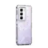 Capa de Celular de Papel Esculpido com Trovão Três em Um Xuanying Adequada para Infinix Hot-50-Pro Capa Protetora Transparente de Acrílico