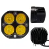 Spot Car Luz de Trabalho LED Luz Amarela Branca Luz Auxiliar 40W Lente de Trevo de Quatro Folhas Holofote Holofote Modificado para Motocicleta