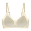 Ropa interior de verano delgada, fresca y sin costuras para mujer con busto pequeño, push-up, copa fija, copa con orificio, anti-flacidez, brasier de soporte suave