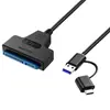 Cable Adaptador USB 3.0 a Sata 2.5 pulgadas para Disco Duro de Laptop, Cable Easy Drive con Puerto Serial Sata de 22 Pines, Cable para Disco Duro Externo